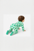 Load image into Gallery viewer, Bamboo_Clover_Field_Footed_Pajama_RuffleButts_+_RuggedButts_5SL0951_00_P1120_1218M_2
