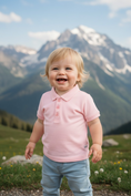 Load image into Gallery viewer, Boys_Pink_Pique_Short_Sleeve_Polo_Shirt_RuffleButts_+_RuggedButts_2AP0641_00_C0001_3T000_1
