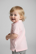 Load image into Gallery viewer, Boys_Pink_Pique_Short_Sleeve_Polo_Shirt_RuffleButts_+_RuggedButts_2AP0641_00_C0001_3T000_2
