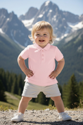 Load image into Gallery viewer, Boys_Pink_Pique_Short_Sleeve_Polo_Shirt_RuffleButts_+_RuggedButts_2AP0641_00_C0001_4T000_1
