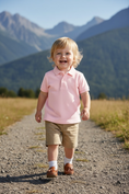 Load image into Gallery viewer, Boys_Pink_Pique_Short_Sleeve_Polo_Shirt_RuffleButts_+_RuggedButts_2AP0641_00_C0001_6K000_1
