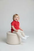 Load image into Gallery viewer, Boys_Red_Heart_Polka_Dot_Knit_Short_Sleeve_Performance_Polo_RuffleButts_+_RuggedButts_2AP0642_00_P1163_4T000_2
