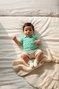 Load image into Gallery viewer, Boys_Tiny_Clover_Field_Knit_Short_Sleeve_Performance_Polo_RuffleButts_+_RuggedButts_2AP0642_00_P1158_0306M_2
