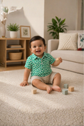 Load image into Gallery viewer, Boys_Tiny_Clover_Field_Knit_Short_Sleeve_Performance_Polo_RuffleButts_+_RuggedButts_2AP0642_00_P1158_2T000_1
