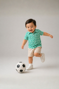 Load image into Gallery viewer, Boys_Tiny_Clover_Field_Knit_Short_Sleeve_Performance_Polo_RuffleButts_+_RuggedButts_2AP0642_00_P1158_5K000_2

