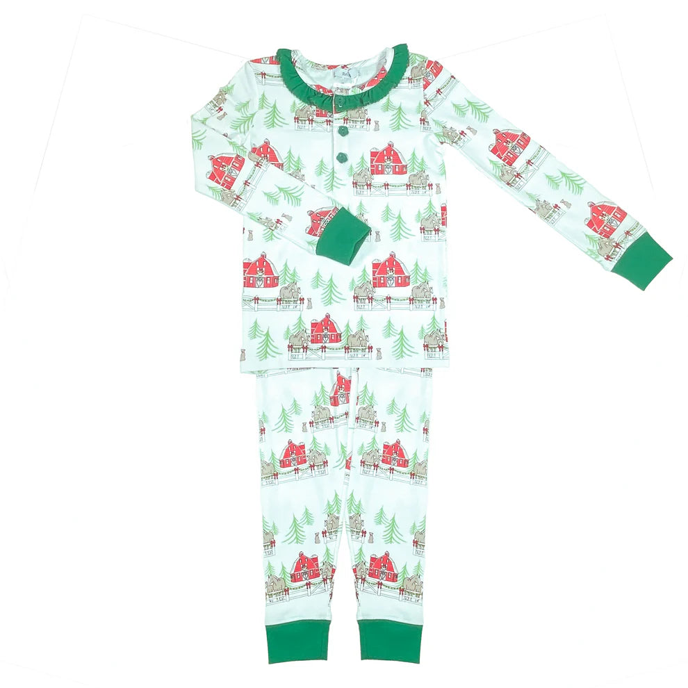 Christmas Farm Girls PJs