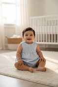Load image into Gallery viewer, Cuddle_Cotton_Overall_Luli_&_Me_+_Sophie_&_Lucas_26SS57_BL_18M_1
