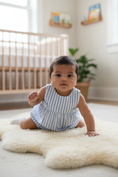 Load image into Gallery viewer, Cuddle_Cotton_Overall_Luli_&_Me_+_Sophie_&_Lucas_26SS57_BL_3M_1

