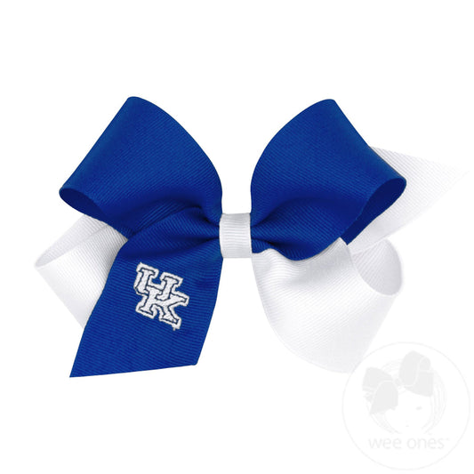 Medium 2 Tone Bow with Embroidered Logo