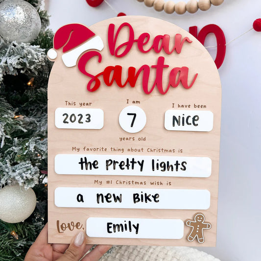 Dear Santa Christmas List