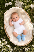 Load image into Gallery viewer, Gift_Box_Bootie_Creative_Knitwear_F655_Blue_New_Born_1
