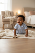 Load image into Gallery viewer, Gingham_Duo_Bubble_Luli_&_Me_+_Sophie_&_Lucas_26SS154_BL_12M_1
