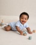Load image into Gallery viewer, Gingham_Duo_Bubble_Luli_&_Me_+_Sophie_&_Lucas_26SS154_BL_6M_2
