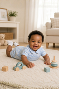 Load image into Gallery viewer, Gingham_Duo_Bubble_Luli_&_Me_+_Sophie_&_Lucas_26SS154_BL_9M_1
