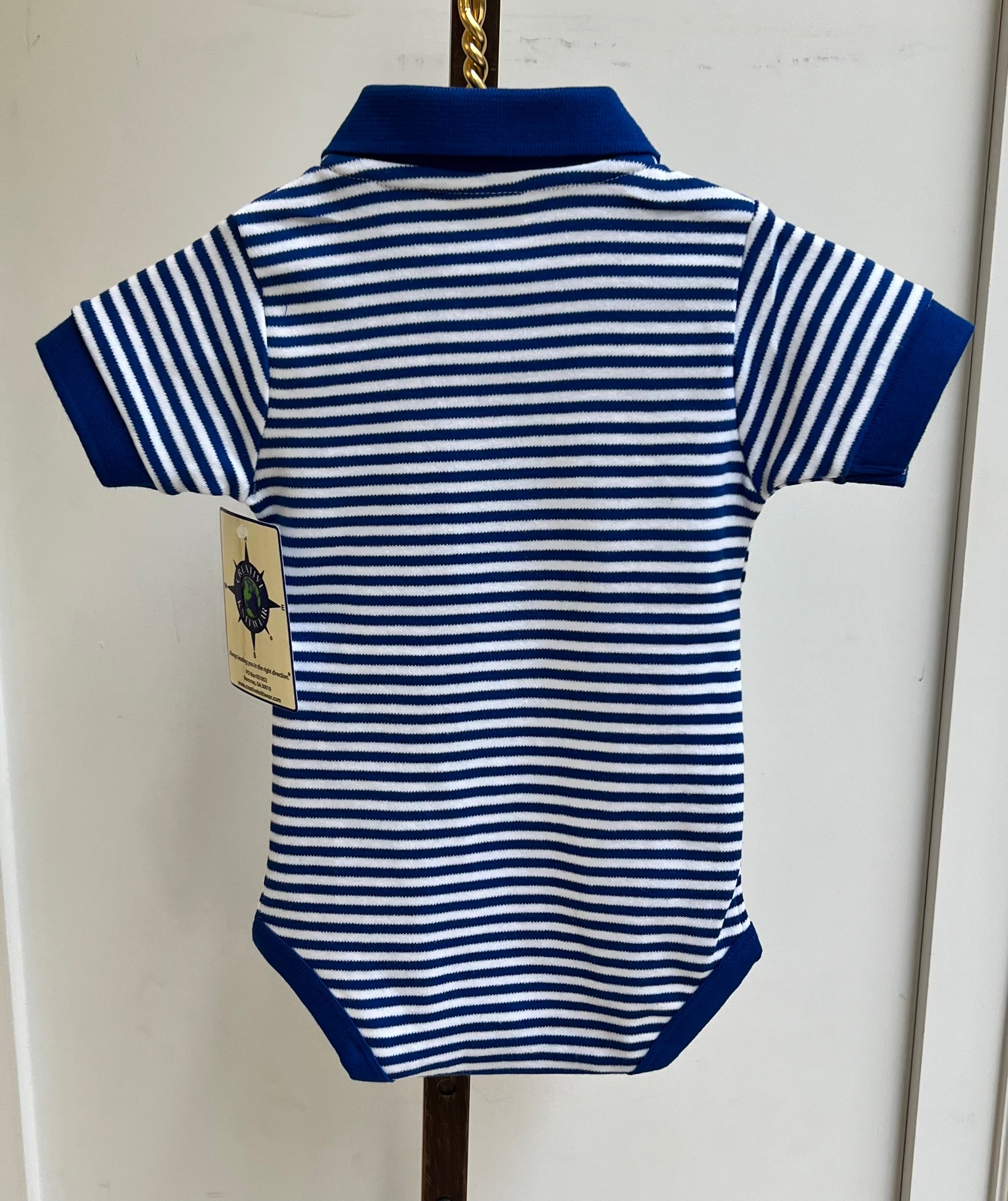Striped Polo Bodysuit