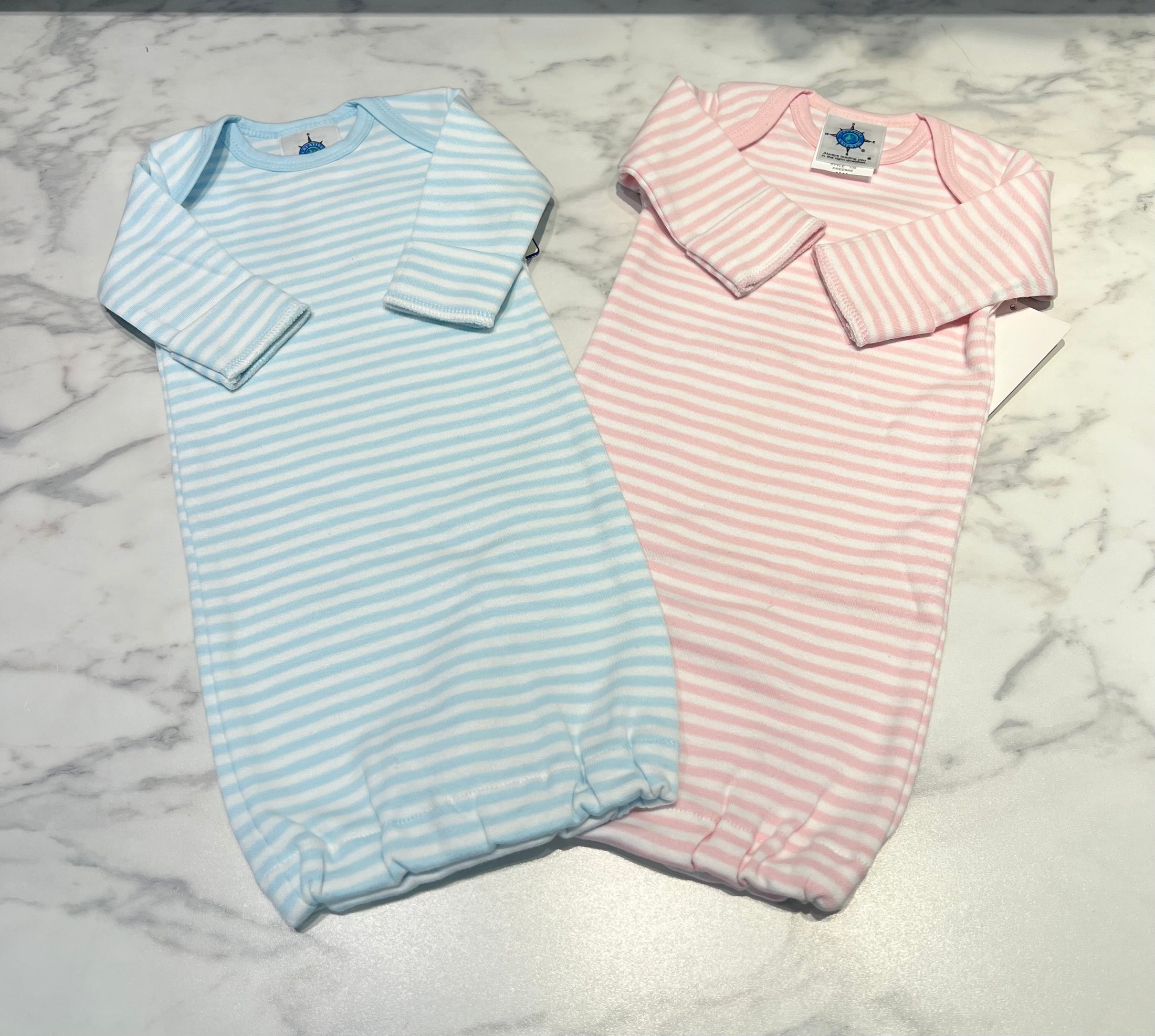 Preemie Stripe Gown