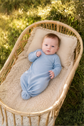 Load image into Gallery viewer, Preemie_Day_Gown_Creative_Knitwear_F104_Blue_Preemie_1
