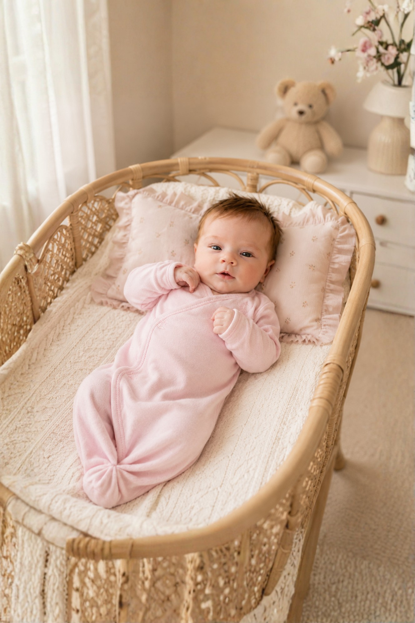 Preemie_Day_Gown_Creative_Knitwear_F104_Pink_Preemie_1
