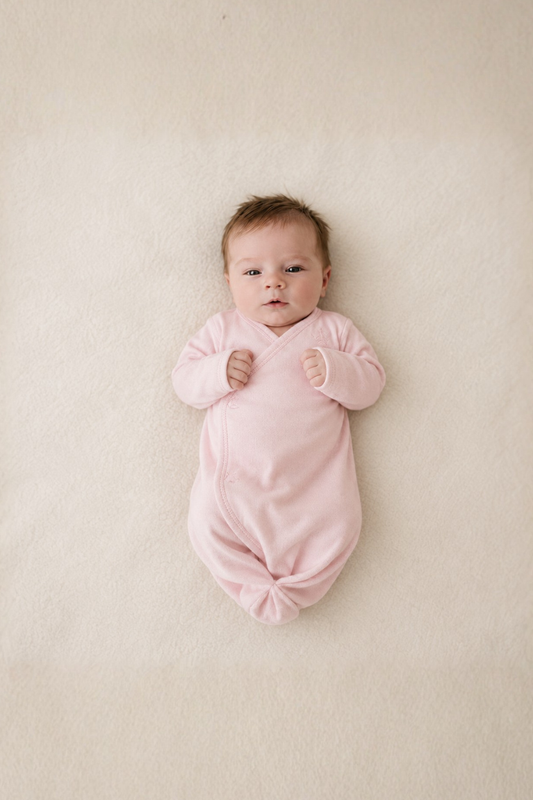 Preemie_Day_Gown_Creative_Knitwear_F104_Pink_Preemie_2