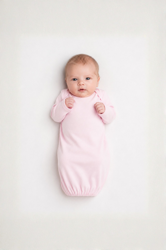 Preemie_Gown_Creative_Knitwear_F107_Pink_Preemie_2