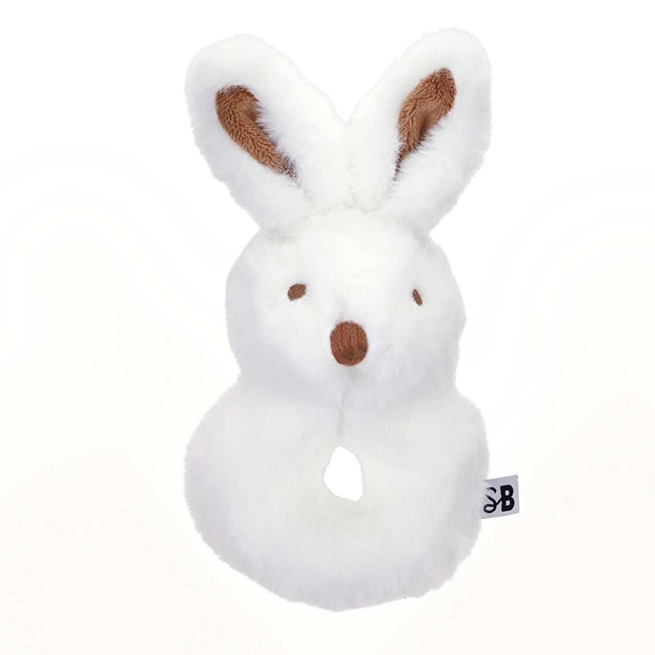 Swaddle with Rabbit Plush Rattle