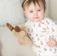 Load image into Gallery viewer, Swaddle with Moose Plush Rattle
