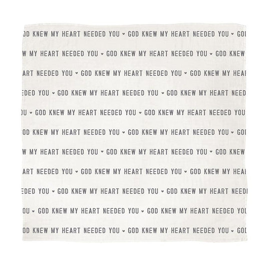 God Knew My Heart - Swaddle Blanket