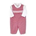 Load image into Gallery viewer, Red Check Smocked Longall
