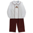 Load image into Gallery viewer, Reindeer On Plaid-Dressy Pant Set_Bailey Boys_25731
