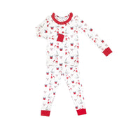 Santa Milk and Cookies Girl PJs