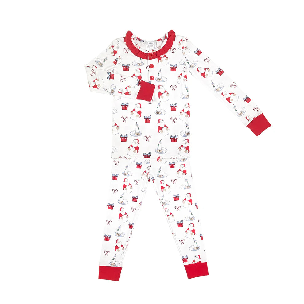 Santa Milk and Cookies Girl PJs