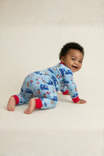 Load image into Gallery viewer, Softsnooze_Baby_Postal_Pups_Convertible_One_Piece_Footie_Pajama_RuffleButts_+_RuggedButts_5SL0944_00_P1234_1218M_2
