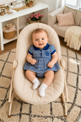 Load image into Gallery viewer, Stripe_Dress_Bloomer_Creative_Knitwear_FKY463_Royal_White_3_6M_1
