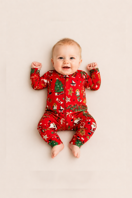Twas_The_Night_Before_Christmas_Red_Box_Set_Baby_Coverall_With_Book_Books_to_Bed_18NBC3_2