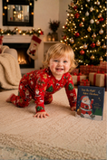 Load image into Gallery viewer, Twas_The_Night_Before_Christmas_Red_Box_Set_Baby_Coverall_With_Book_Books_to_Bed_18NBC3_3
