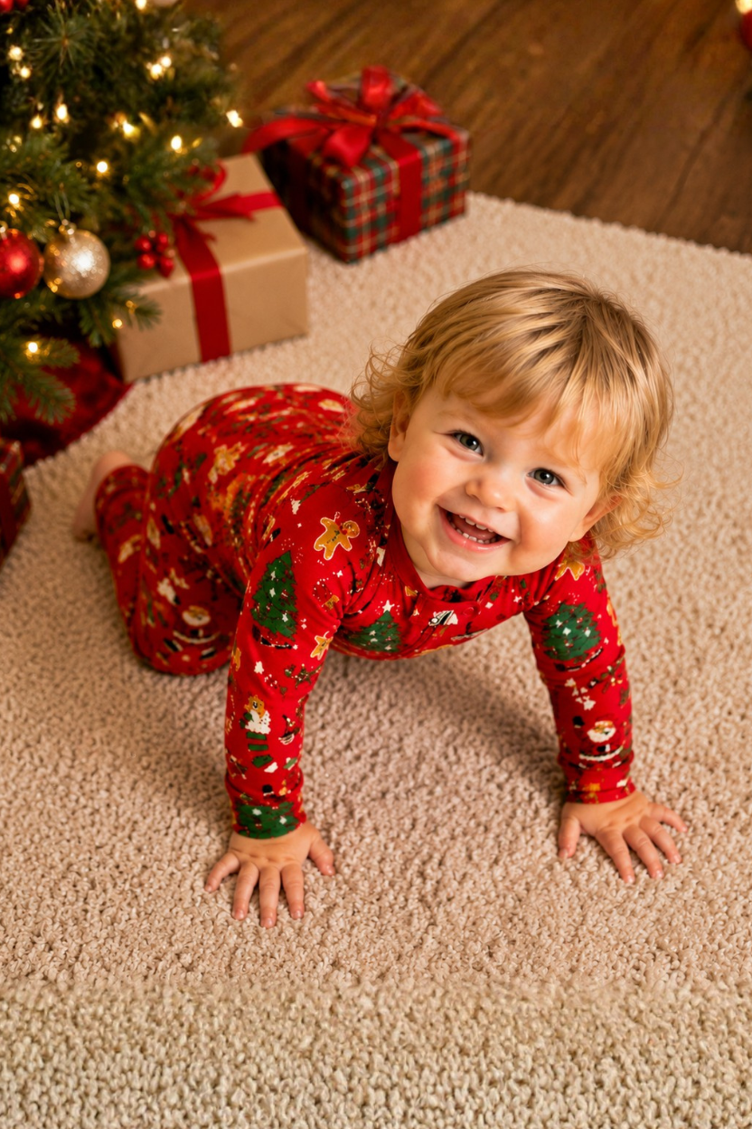 Twas_The_Night_Before_Christmas_Red_Box_Set_Baby_Coverall_With_Book_Books_to_Bed_18NBC3_5