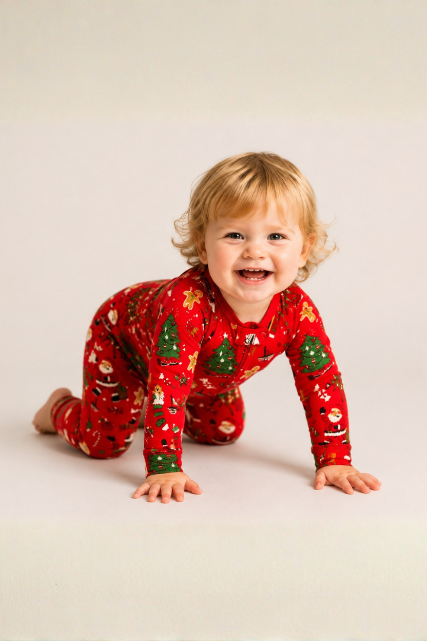Twas_The_Night_Before_Christmas_Red_Box_Set_Baby_Coverall_With_Book_Books_to_Bed_18NBC3_6