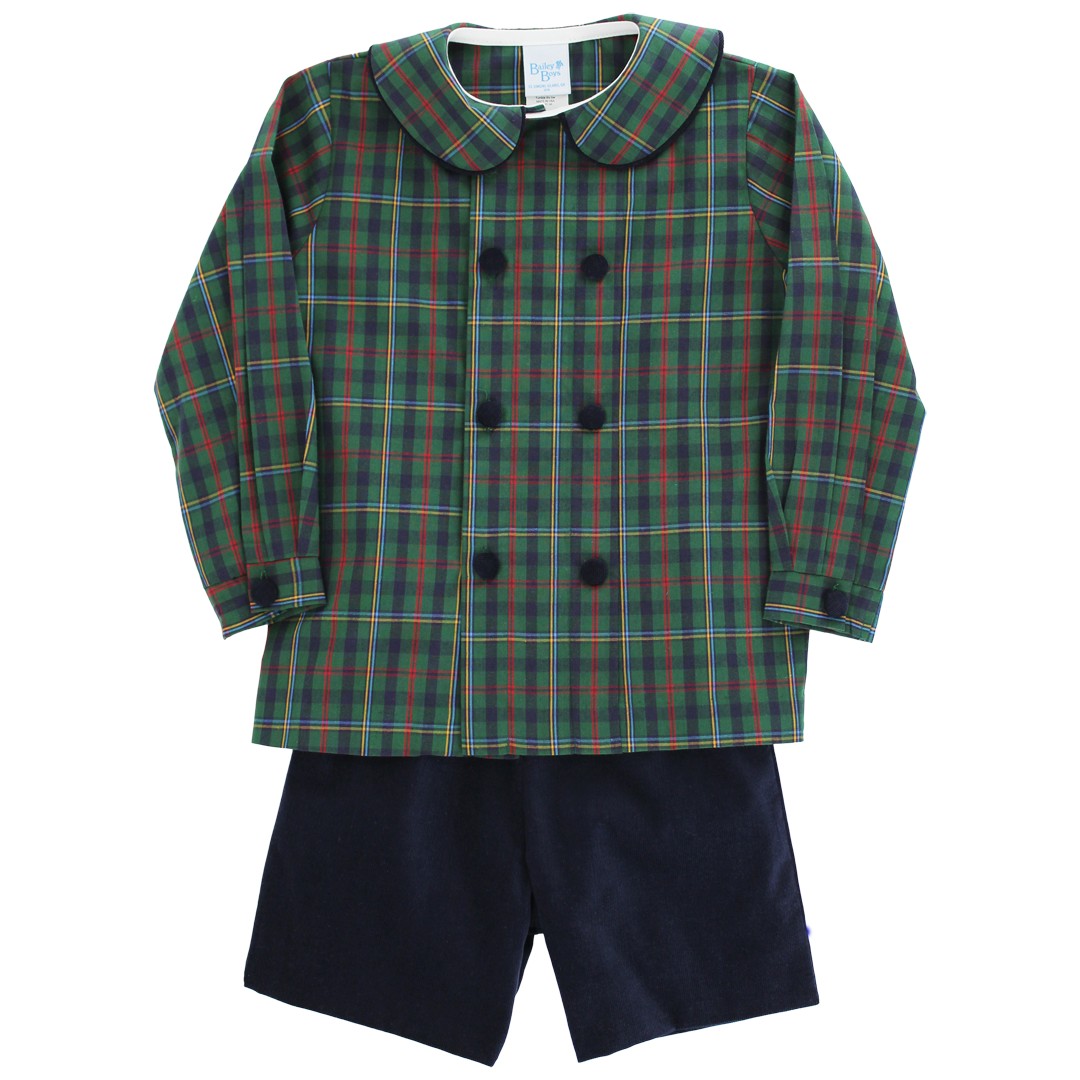 Watson Plaid-Dressy Short Set_Bailey Boys_25603