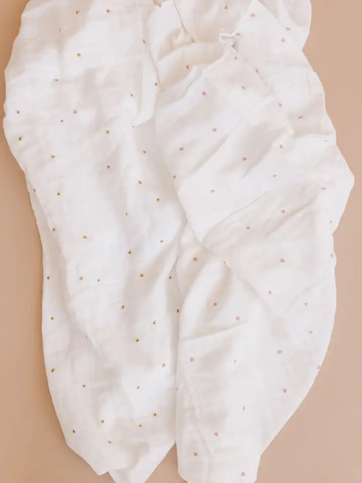 Bee Baby Organic Muslin Swaddle Blanket