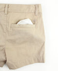 Load image into Gallery viewer, Boys Khaki Stretch Chino Shorts
