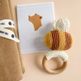 Load image into Gallery viewer, Bee Cotton Crochet Teether Rattle Toy
