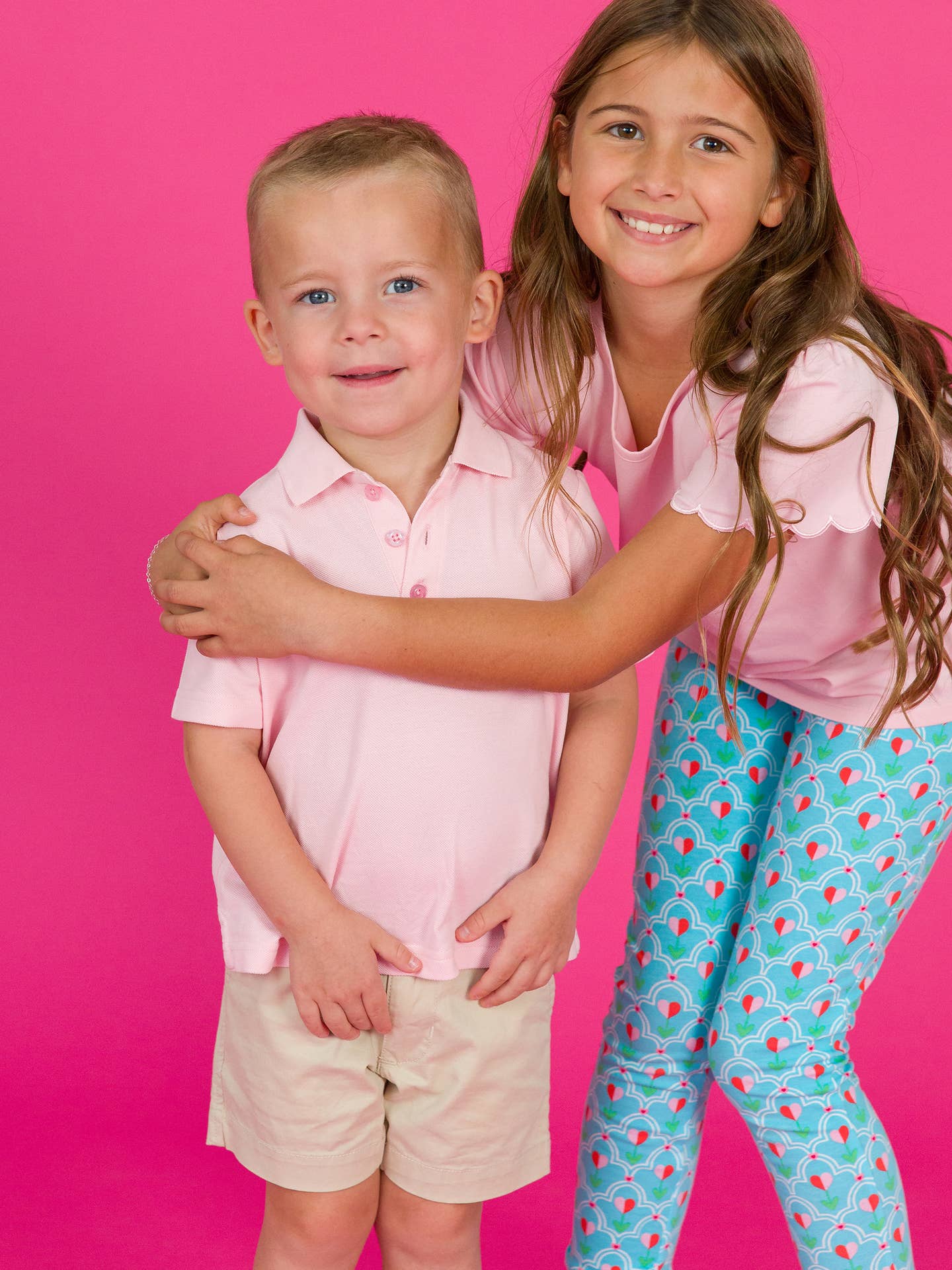 Boys Pink Pique Short Sleeve Polo Shirt