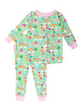 Load image into Gallery viewer, Softsnooze Toddler Girls Lucky Day Ruffle Long Sleeve Pajama Set
