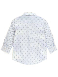 Load image into Gallery viewer, Boys Anchors Ahoy Stripe Long Sleeve Button Down Shirt

