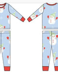 Load image into Gallery viewer, Snowmen on Two Piece Pajama Pants Set
