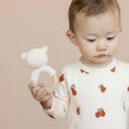 Load image into Gallery viewer, Bear Cotton Teether Rattle Toy
