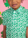 Load image into Gallery viewer, Boys Tiny Clover Field Knit Short Sleeve Performance Polo
