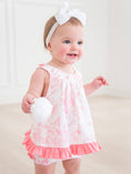 Load image into Gallery viewer, Baby Girls Bubblegum Pink Butterfly Garden Toile Knit Swing Top & Bloomer Set
