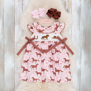 Smocked Horse Dress