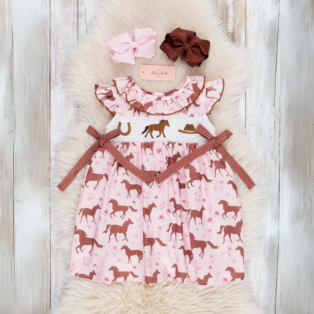 Smocked Horse Dress